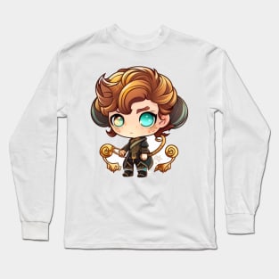 Adorable Aries: Chibi Character Zodiac Collection Long Sleeve T-Shirt